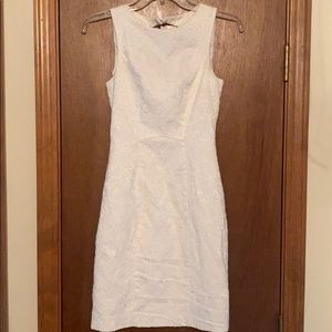 H&M White Knee Length Dress